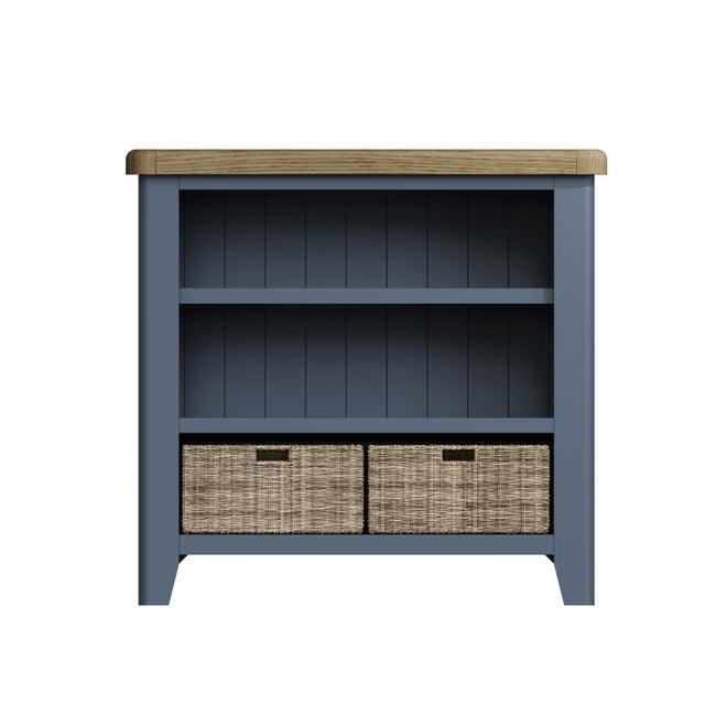 Harrogate Painted Oak Small Bookcase, Small Bookcase With Baskets